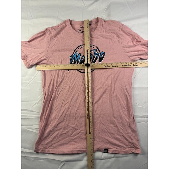 Mambo The Original T-Shirt Mens Size Medium Crew Neck Pink Short Sleeve - Picture 4 of 7